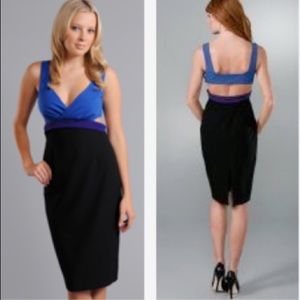 Black Halo cutout dress